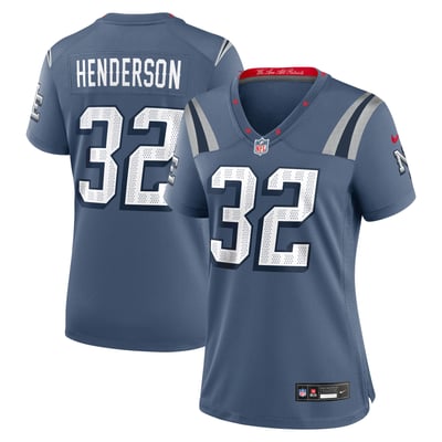TreVeyon Henderson New England Patriots Nike Women's Rivalries Collection Game Jersey - Blue
