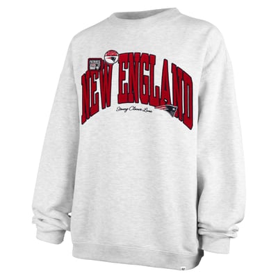 New England Patriots Stoney Clover Lane x '47 Women's Arch Oversized Sweatshirt - Gray