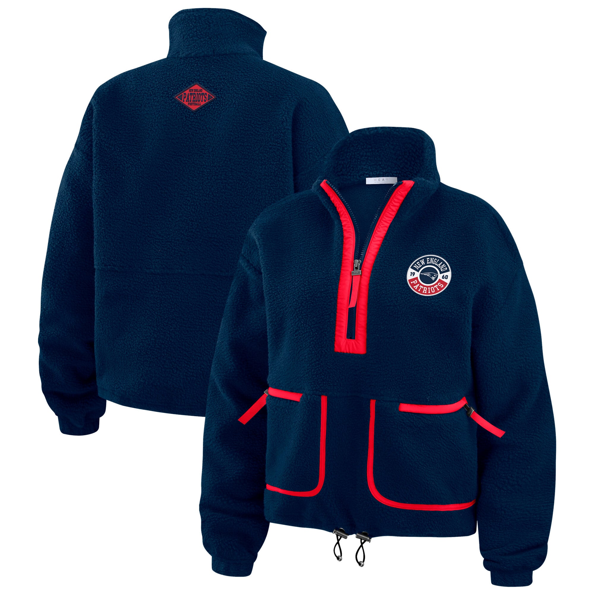 New England patriots had fleece lined maybe worn 1x New England Patriots Perth Performance Quarter-Zip | Men main image 4