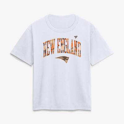 New England Patriots Women's Fall Wordmark T-Shirt - White