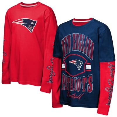 New England Patriots Outerstuff Youth Motion Combo Set - Navy/Red