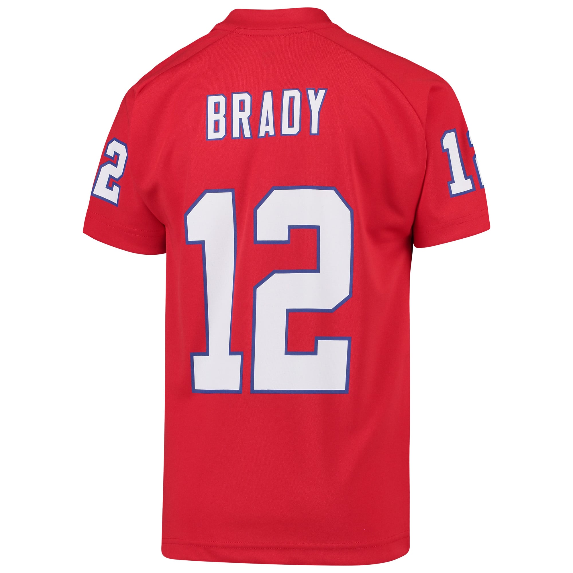 Youth Tom Brady Red New England Patriots Performance Player Name
