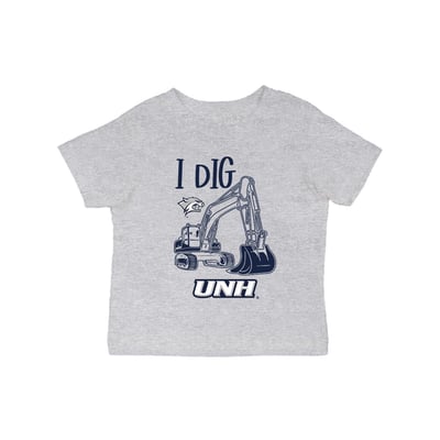 New Hampshire Wildcats Vive La Fete Infant Excavator T-Shirt - Gray