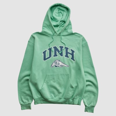 New Hampshire Wildcats Champion 2010s Hooded Pullover Sweatshirt - Mint - S by Fanatics Real Vintage