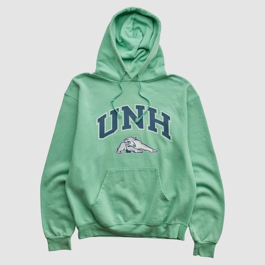 New Hampshire Wildcats Champion 2010s Hooded Pullover Sweatshirt - Mint - S by Fanatics Real Vintage