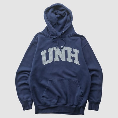 New Hampshire Wildcats MV Sport 2010s Hooded Pullover Sweatshirt - Navy - XS by Fanatics Real Vintage
