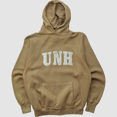 New Hampshire Wildcats Panill 80s Hooded Pullover Sweatshirt - Clay - XXS by Fanatics Real Vintage