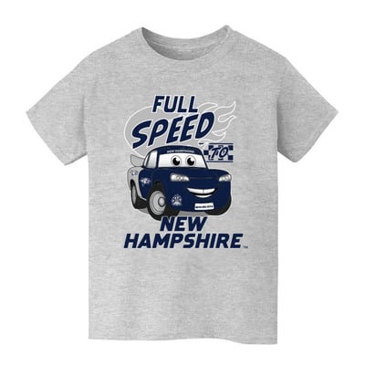  New Hampshire Wildcats Vive La Fete Youth Full Speed T-Shirt - Gray