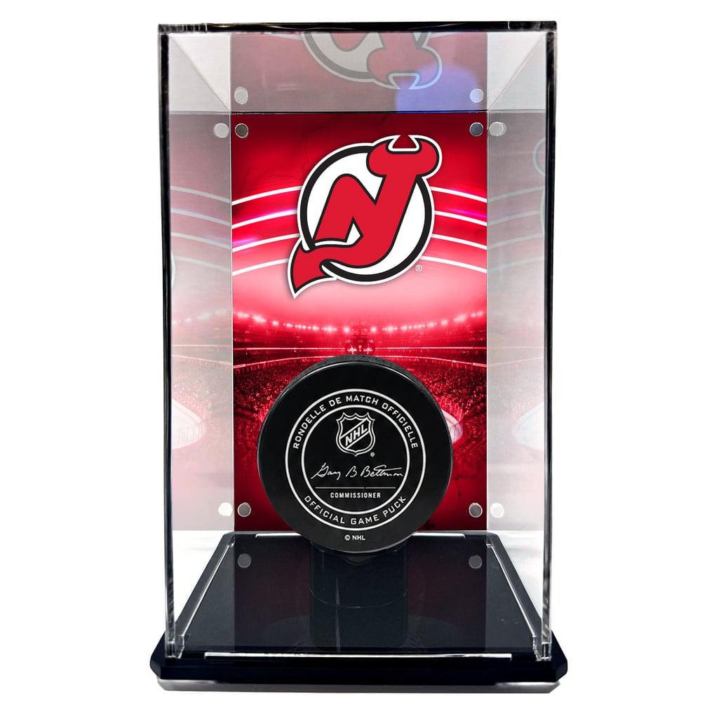 New Jersey Devils Fanatics Authentic Tall Puck Display Case with Image