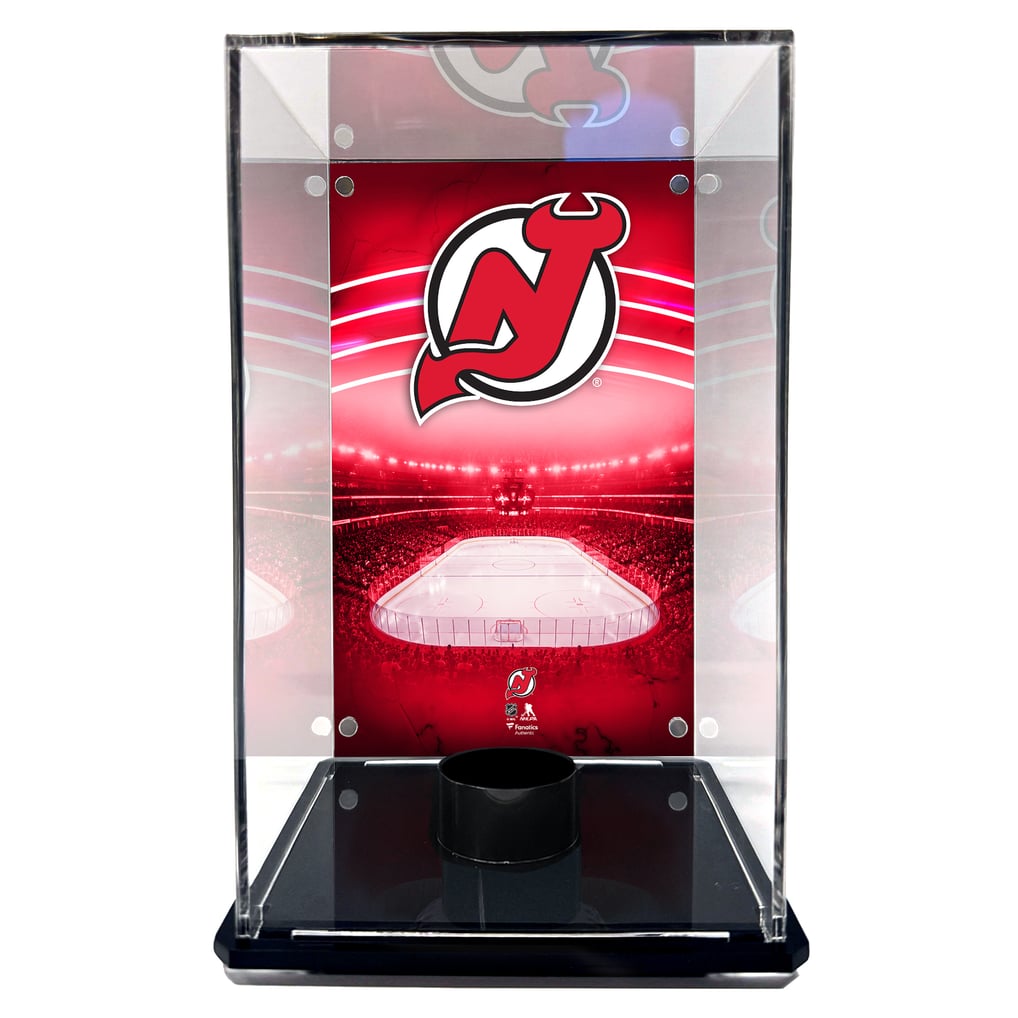  New Jersey Devils Fanatics Authentic Tall Puck Display Case with Image