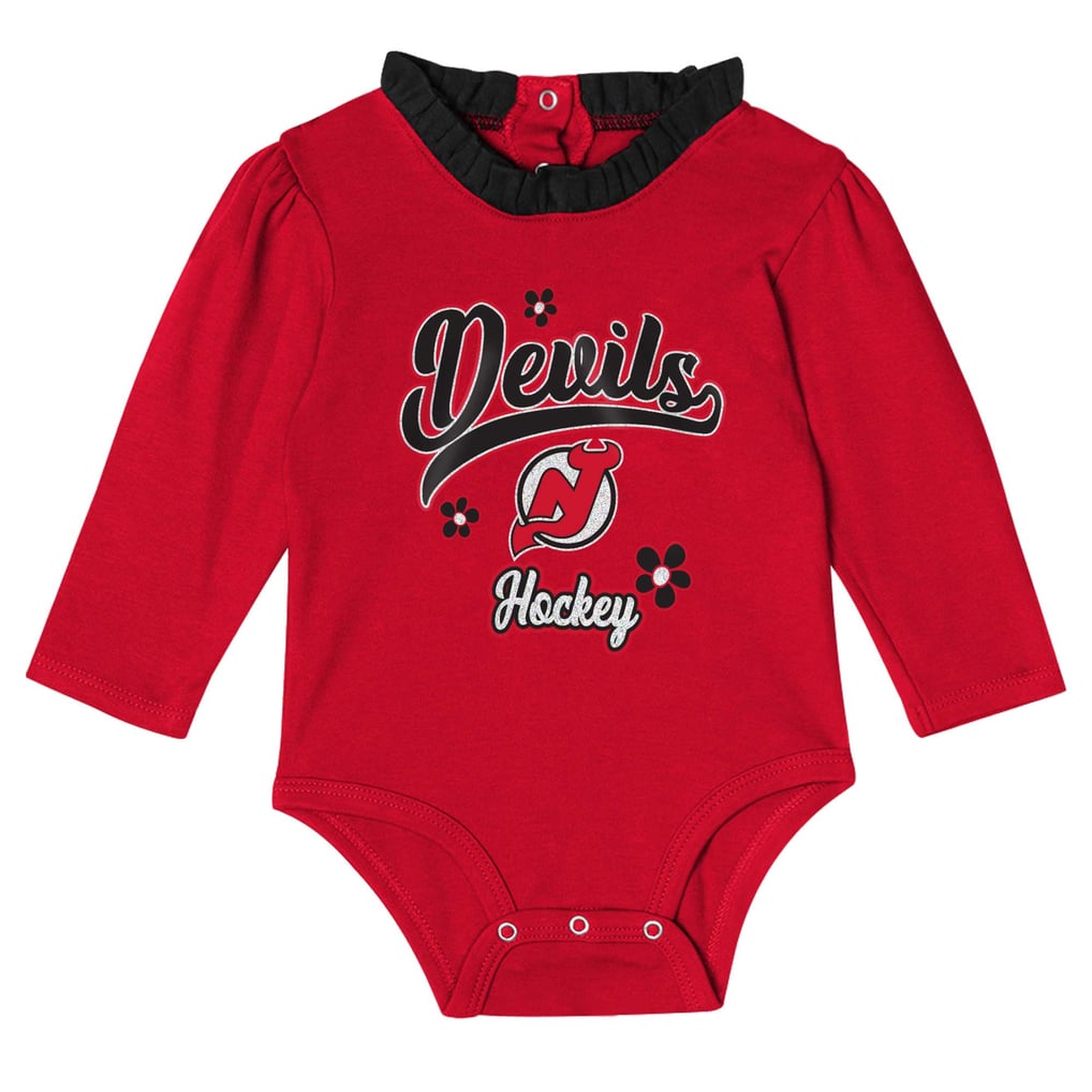 New Jersey Devils Girls Infant Rink Queen Long Sleeve 3-Piece Set  - Red