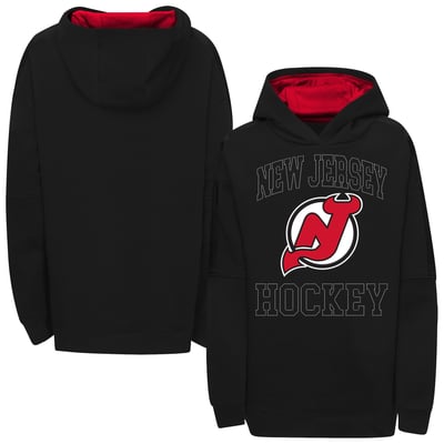 New Jersey Devils Outerstuff Girls Youth Rink Sparkle Hoodie - Black
