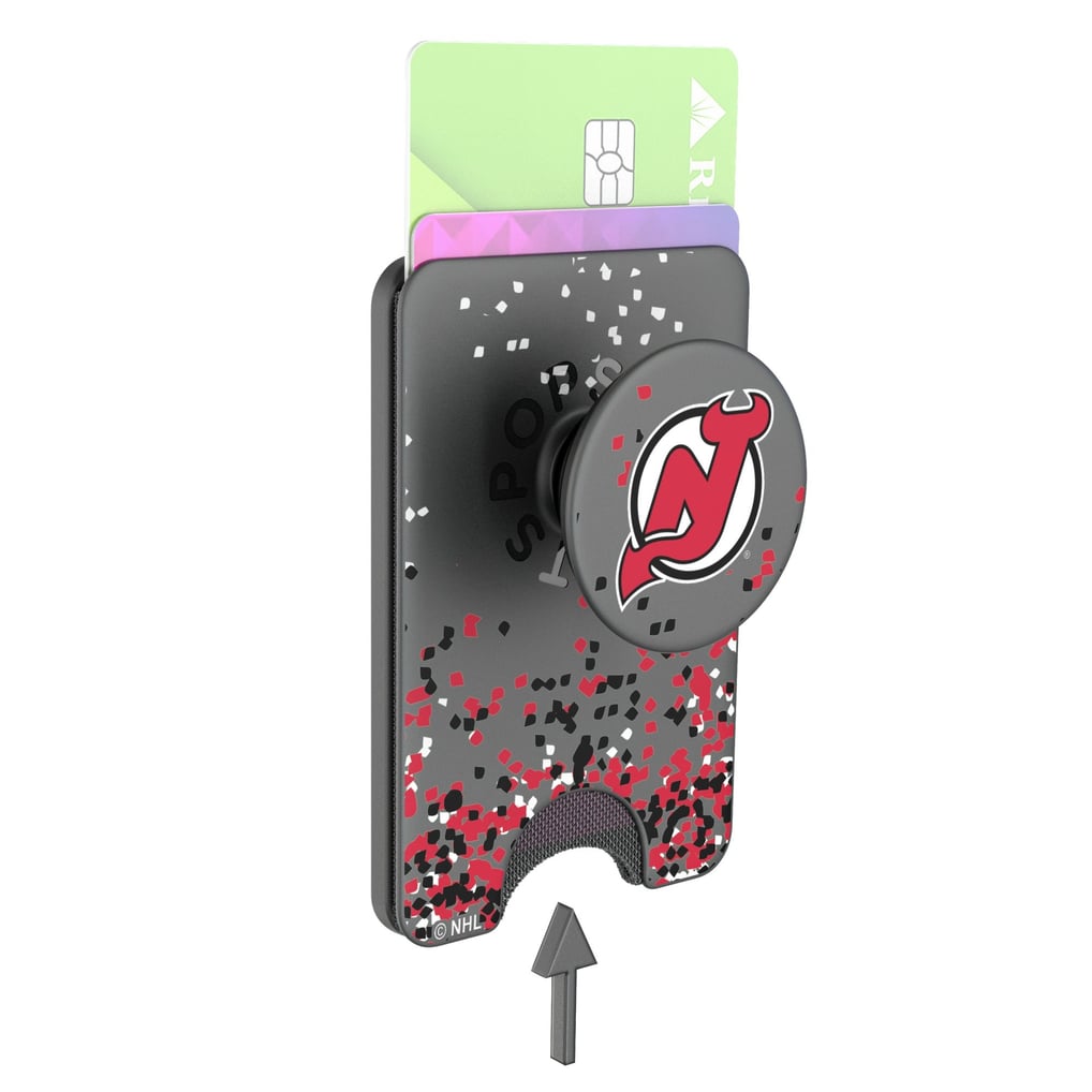 New Jersey Devils Keyscaper Confetti PopSockets Magnetic Wallet
