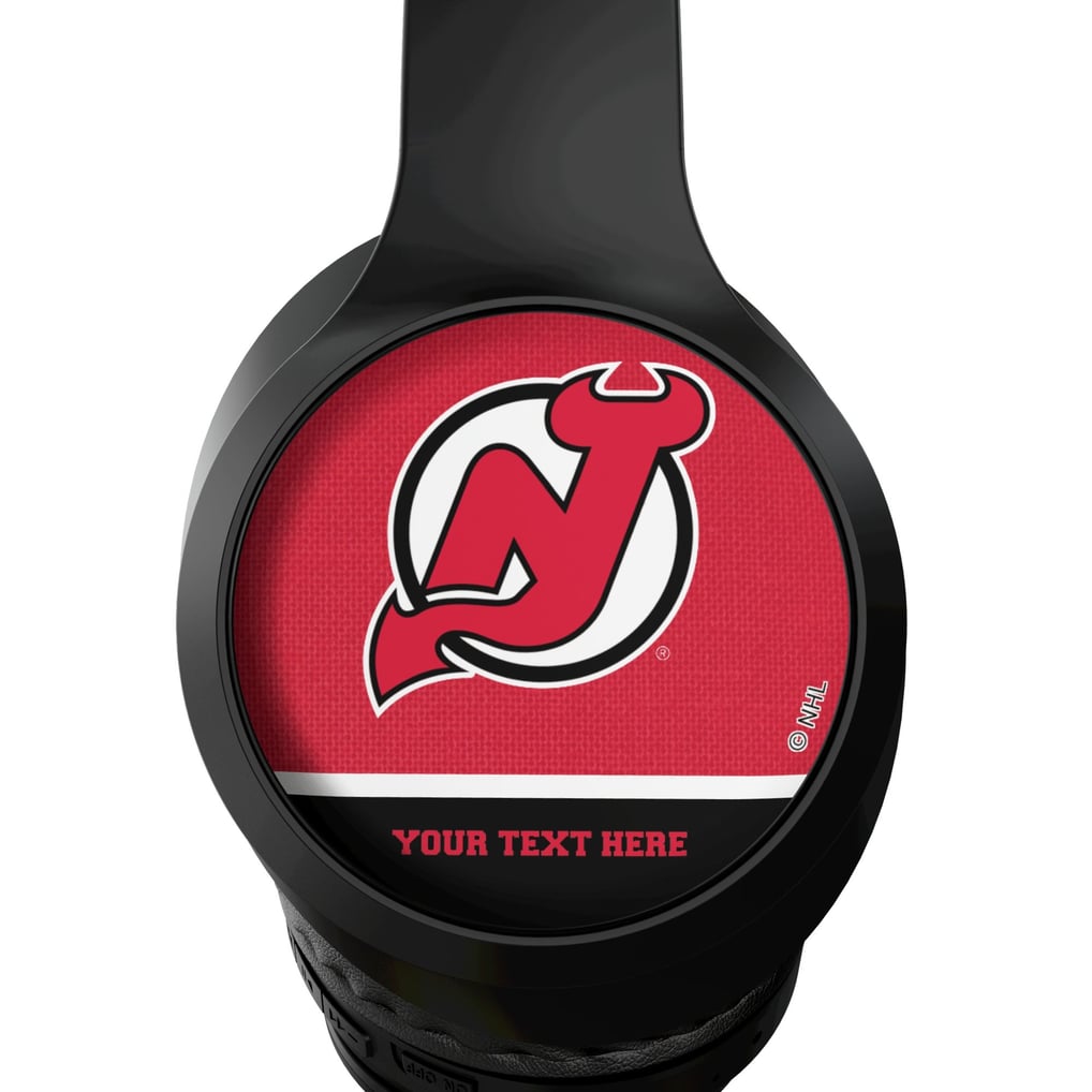 New Jersey Devils Keyscaper Personalized Solid Wireless Bluetooth Headphones With Case