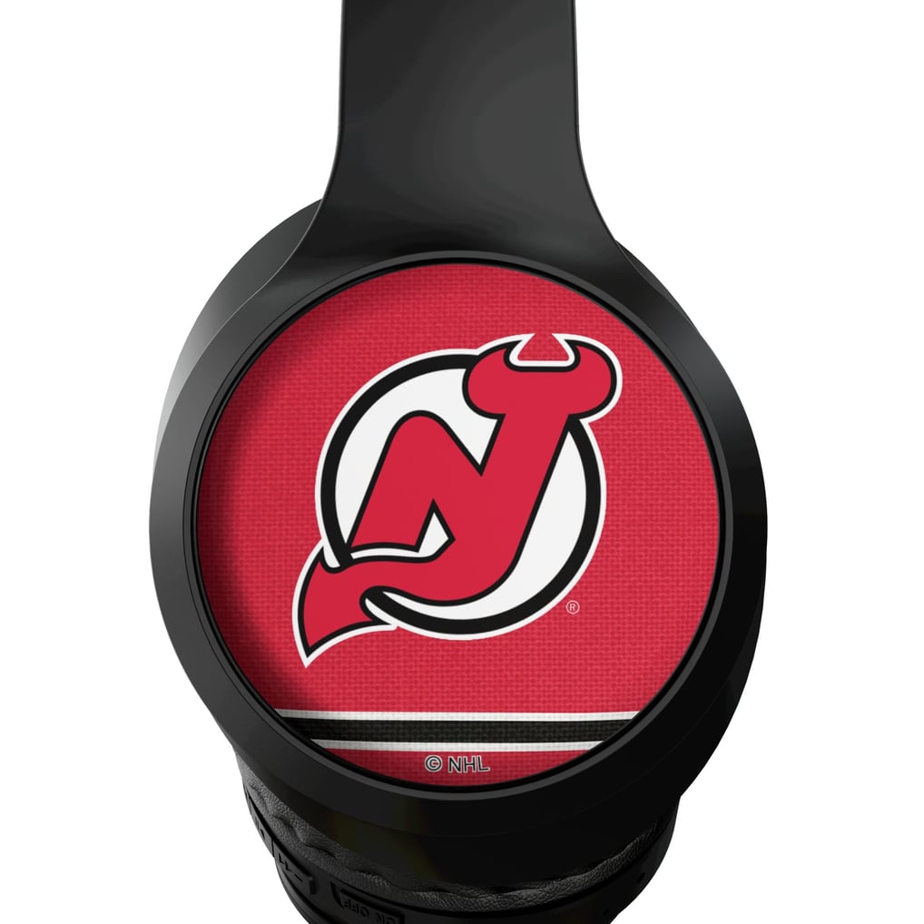 New Jersey Devils Keyscaper Stripe Wireless Bluetooth Headphones With Case