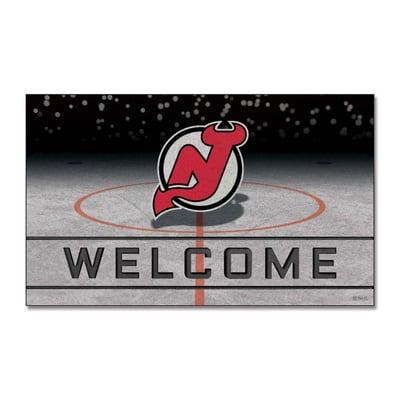 New Jersey Devils Logo Brands 18" x 30" Crumb Rubber Door Mat