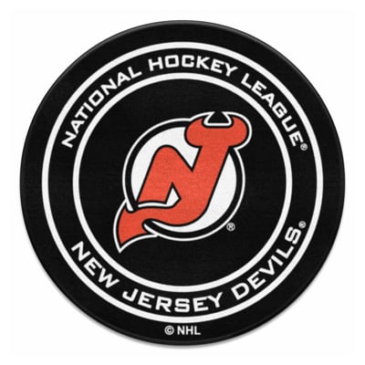 New Jersey Devils Logo Brands 27" Diameter Puck Mat