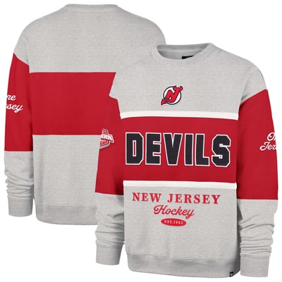  New Jersey Devils '47 Fall Maximilist Crew Sweatshirt - Gray