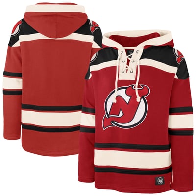 New Jersey Devils '47 Big & Tall Superior Lacer Hoodie - Red