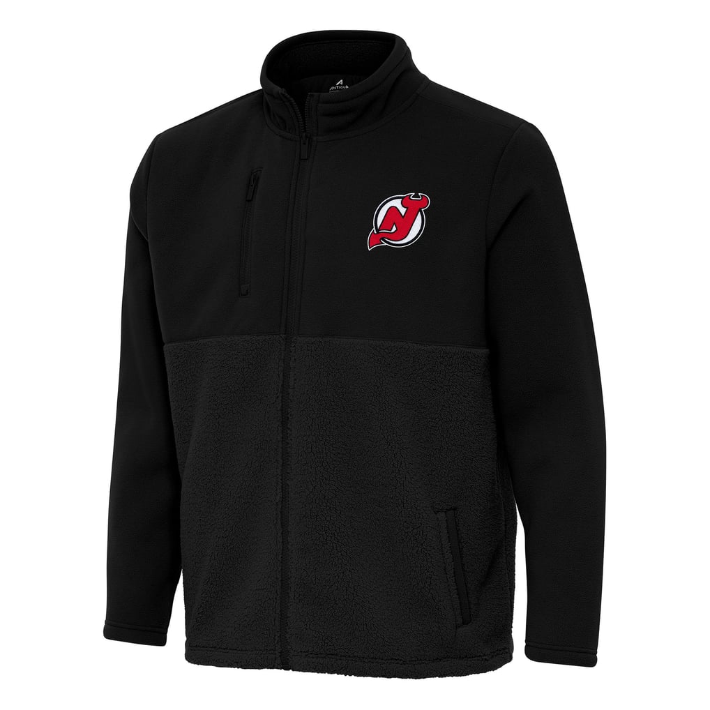 New Jersey Devils Antigua Daily Fused Full-Zip Jacket - Black