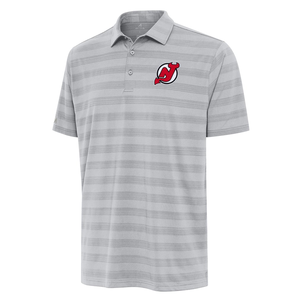  New Jersey Devils Antigua Big & Tall Tunnel Polo - Gray