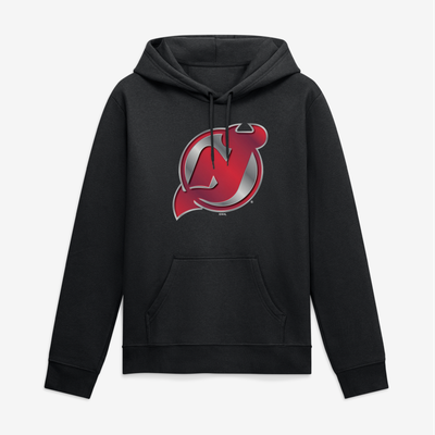 New Jersey Devils Big & Tall Forged Mascot Hoodie - Black