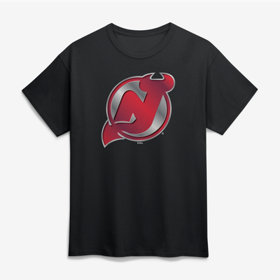 New Jersey Devils Big & Tall Forged Mascot T-Shirt - Black