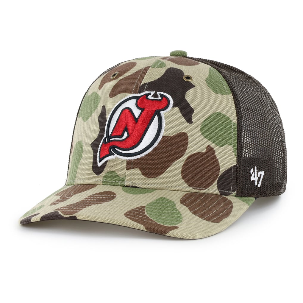 New Jersey Devils Carhartt x '47 Adjustable Trucker Hat - Duck Camo