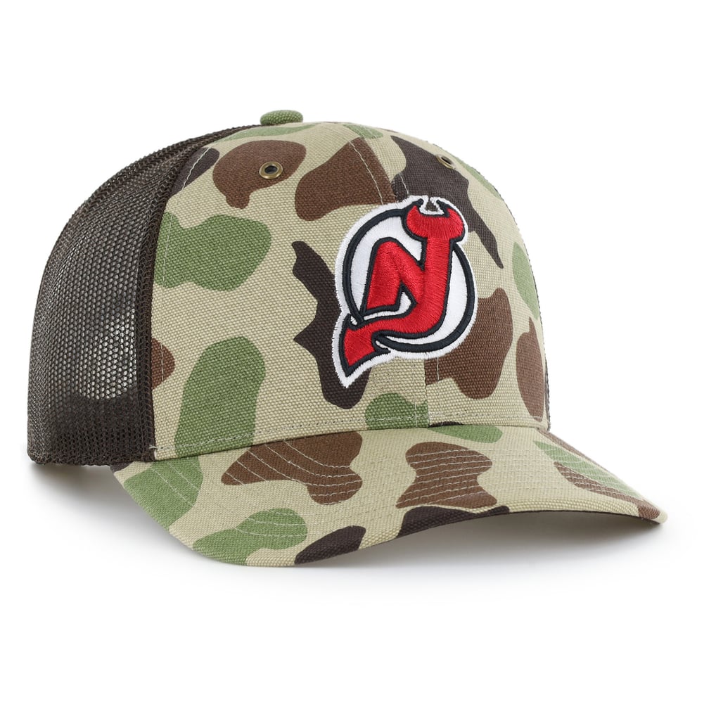 New Jersey Devils Carhartt x '47 Adjustable Trucker Hat - Duck Camo