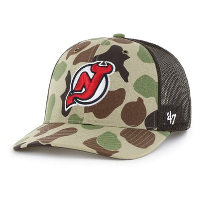 New Jersey Devils Carhartt x '47 Adjustable Trucker Hat - Duck Camo
