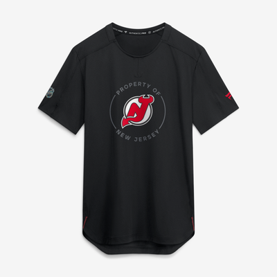New Jersey Devils Fanatics Authentic Pro Train Performance T-Shirt - Black