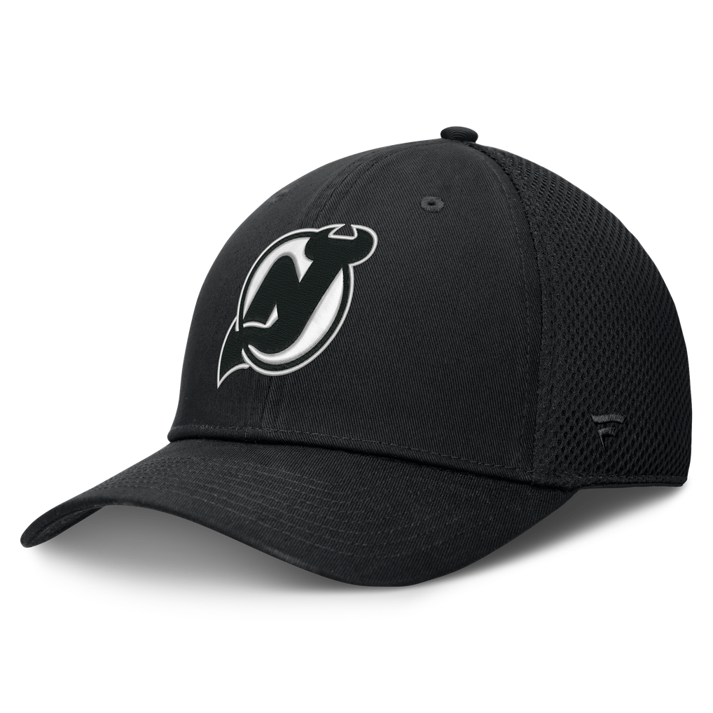  New Jersey Devils Fanatics Tonal Meshback Stretch Hat - Black