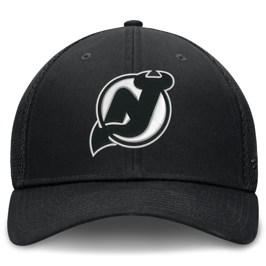  New Jersey Devils Fanatics Tonal Meshback Stretch Hat - Black