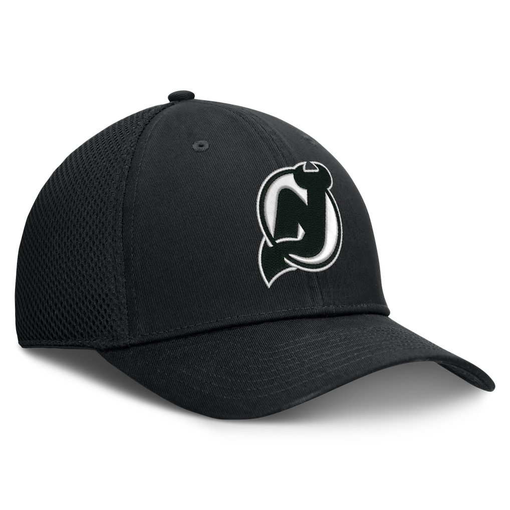  New Jersey Devils Fanatics Tonal Meshback Stretch Hat - Black
