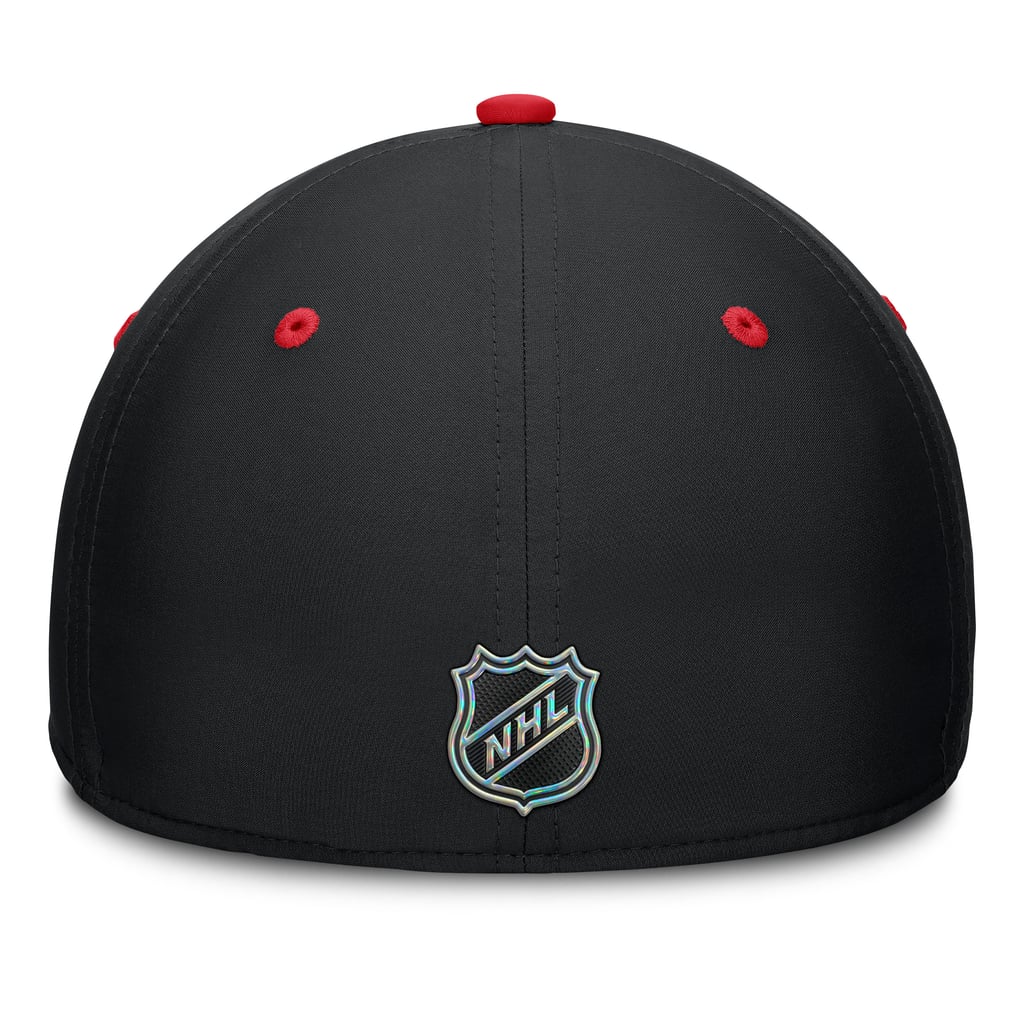 New Jersey Devils Fanatics Authentic Pro Rink Stretch Hat - Black/Red