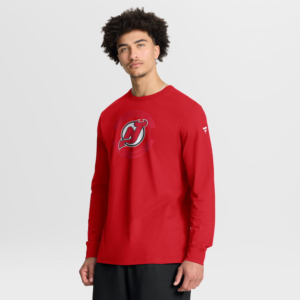 New Jersey Devils Fanatics Authentic Pro Property Of Practice Long Sleeve T-Shirt - Red