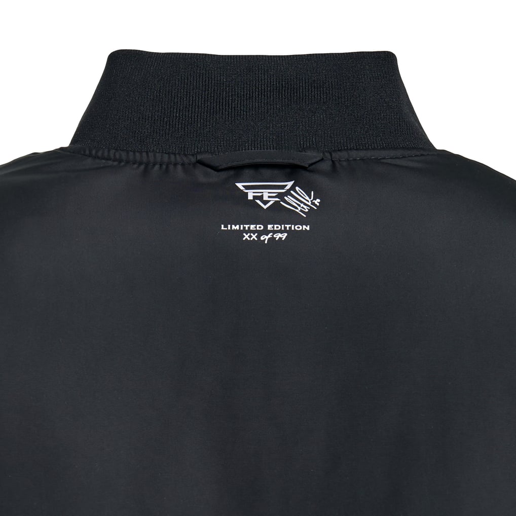 Martin Brodeur New Jersey Devils FE Reversible Full-Zip Bomber Jacket - Black