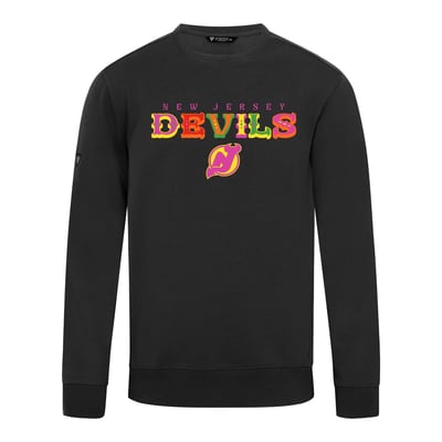 New Jersey Devils Levelwear DOTD Fiesta Text Zane Sweatshirt - Black
