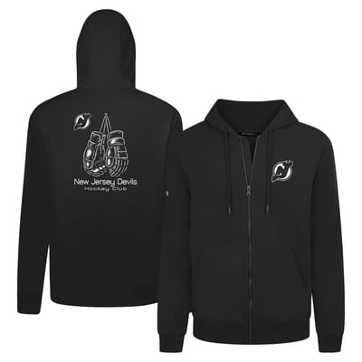 New Jersey Devils Levelwear Gauntlets Uphill Full-Zip Hoodie - Black