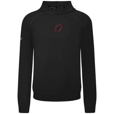 New Jersey Devils Levelwear Night Burst Mandate Tri-Blend Raglan Hoodie - Black
