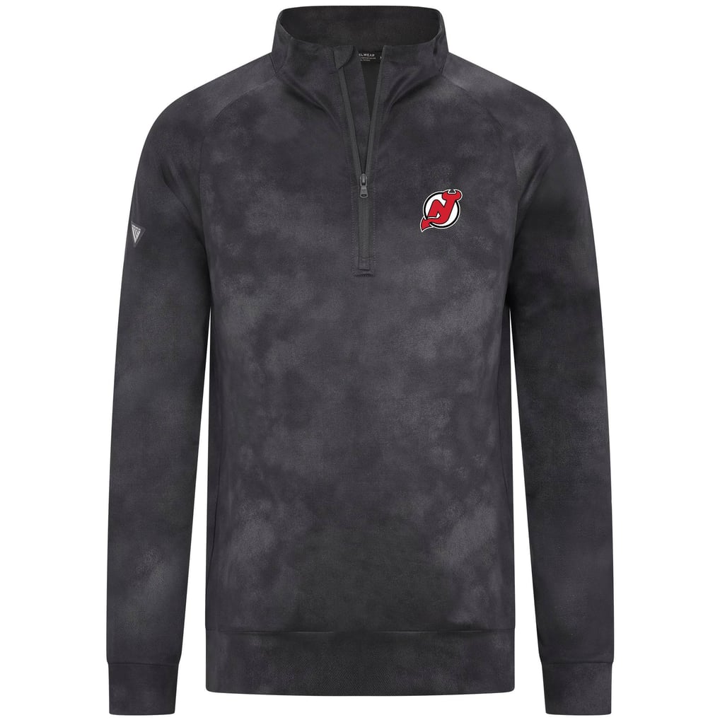  New Jersey Devils Levelwear Atlas Quarter-Zip Pullover - Charcoal