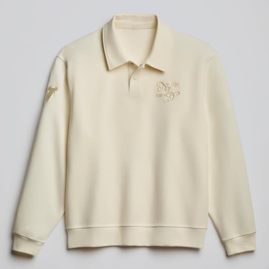 New Jersey Devils lululemon Smooth Double-Knit Long-Sleeve Polo - Coconut Ivory
