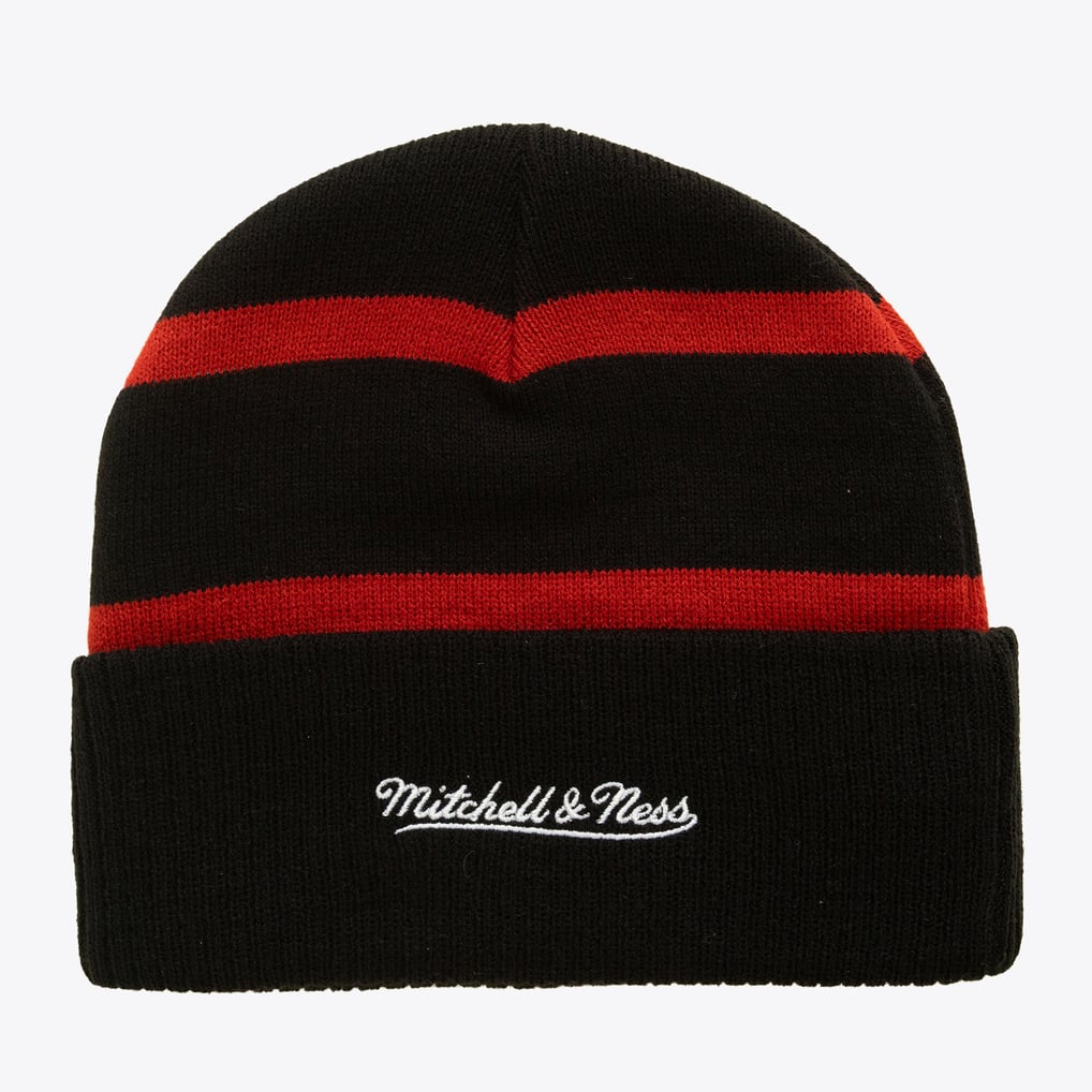 New Jersey Devils Mitchell & Ness Head Coach Cuffed Knit Hat - Black
