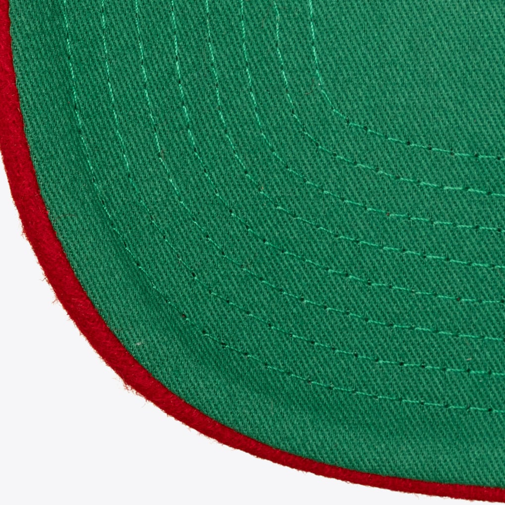  New Jersey Devils Mitchell & Ness Retro Roots Vintage Stripe Pro Adjustable Hat - Cream