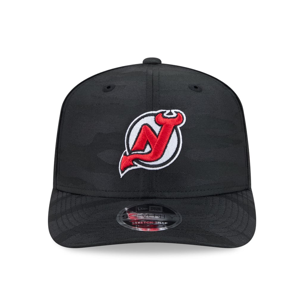 New Jersey Devils New Era Camo 9SEVENTY Perforated Adjustable Hat - Black