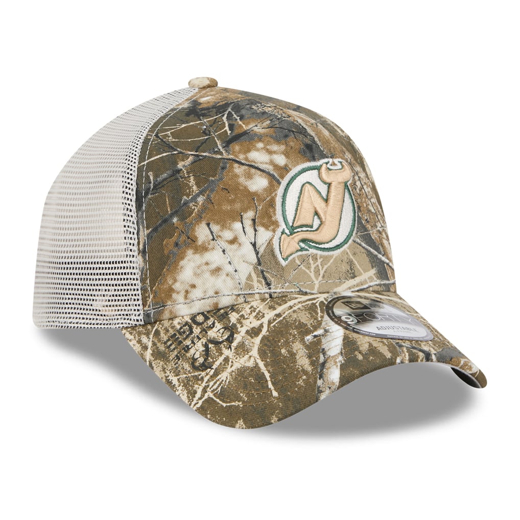 New Era New Jersey Devils Camo Real Tree A-Frame 9FORTY Adjustable ...