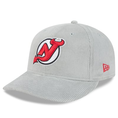 New Jersey Devils New Era Corduroy 59FIFTY Fitted Hat - Gray