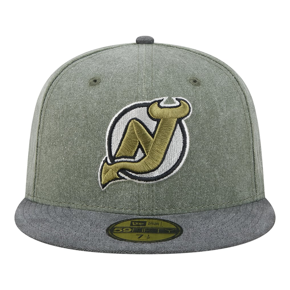 New Jersey Devils New Era Roll Call 59FIFTY Fitted Hat - Olive/Black