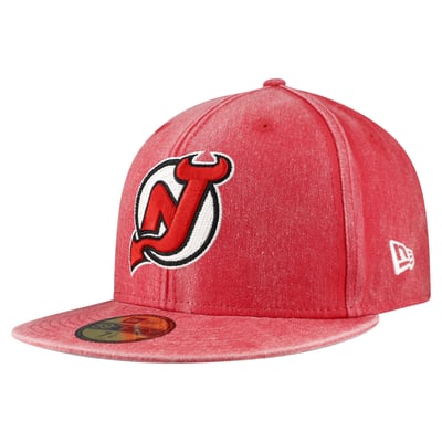 New Jersey Devils New Era Washed 59FIFTY Fitted Hat - Red
