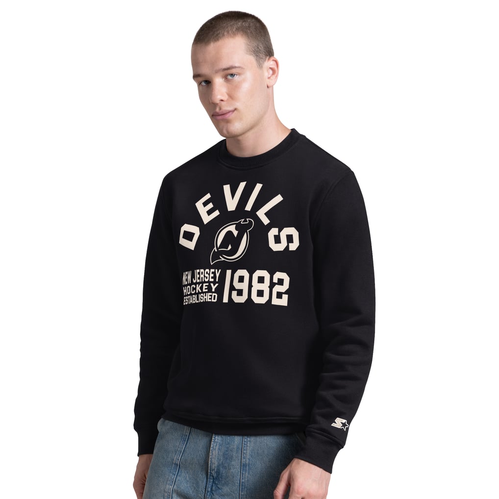 New Jersey Devils Starter Post Game Sweatshirt - Black